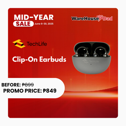 TechLife Clip-on Earbuds