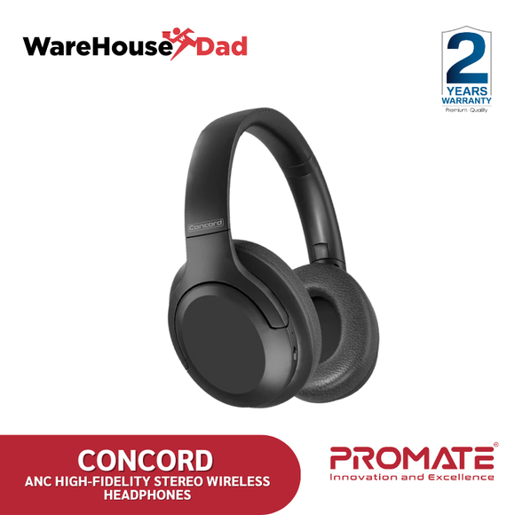 Promate Concord ANC High-Fidelity Stereo Wireless Headphones