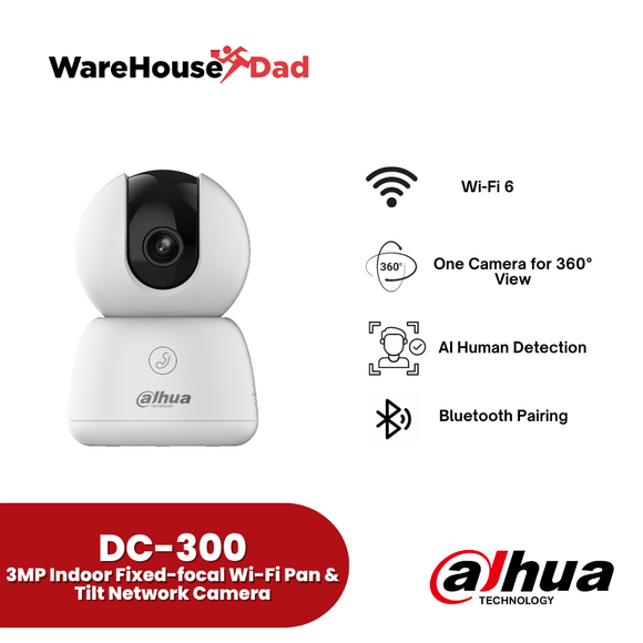 Dahua Hero B1 (DC-300) 3MP Indoor Fixed-focal Wi-Fi Pan & Tilt Network Camera