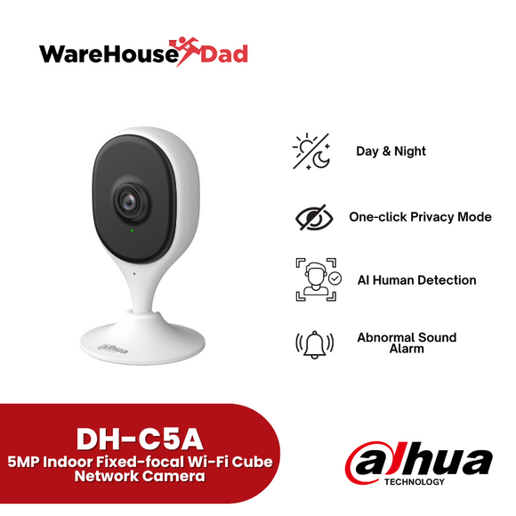 Dahua Cube A1 (DH-C5A) 5MP Indoor Fixed-focal Wi-Fi Cube Network Camera