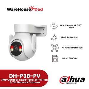 Dahua Picoo B1 (DH-P3B-PV) 3MP Outdoor Fixed-focal Wi-Fi Pan & Tilt Network Camera