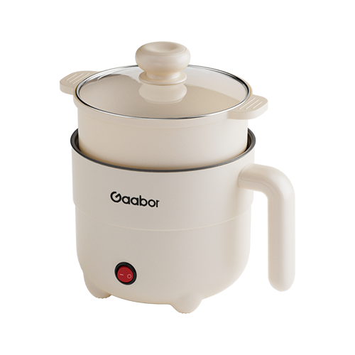 Gaabor Mini Rice Cooker Standard Multifunctional Non Stick 1.5L With Steamer (EC15M-WH02A)