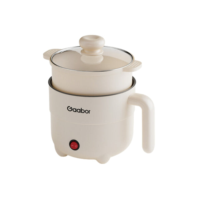 Gaabor Mini Rice Cooker Standard Multifunctional Non Stick 1.5L With Steamer (EC15M-WH02A)