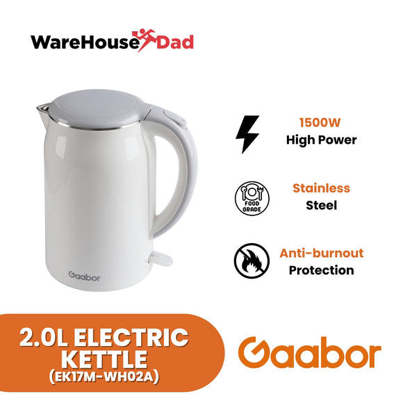 Gaabor Electric Kettle Fast Boiling Stainless Steel Inner Anti-Burnout (EK17M-WH02A)