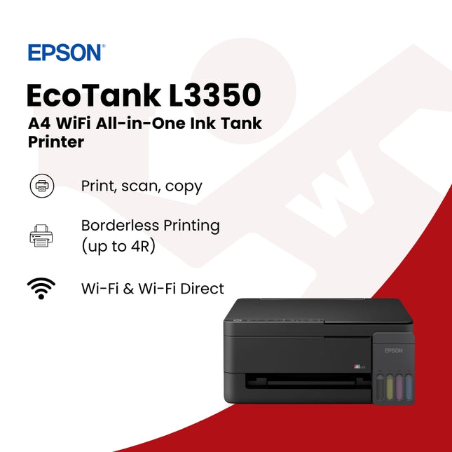 Epson EcoTank L3350 A4 Wi-Fi All-in-One Ink Tank Printer