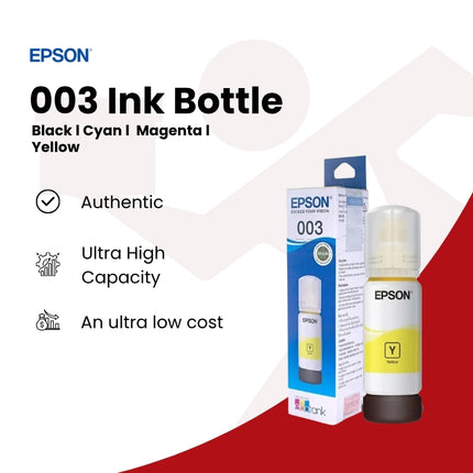 Epson 003 Inks for L1110, L3150, L3110, L5190, L3210 Printer