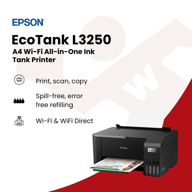 Epson EcoTank L3250 A4 Wi-Fi All-in-One Ink Tank Printer