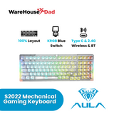 AULA F98 Hotswap Bluetooth Wireless Mechanical Keyboard 3 Mode RGB