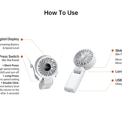 Jisulife Handheld Fan Life 7
