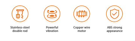 Gaabor Electric Egg Beater Two-Speed Gear and Stainless Steel (GE-M03D)