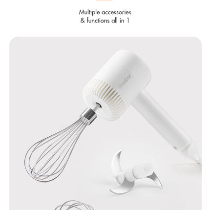 Gaabor Electric Egg Beater Two-Speed Gear and Stainless Steel (GE-M03D)