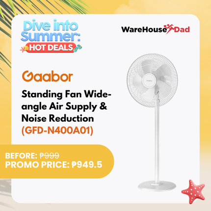 Gaabor  Standing Fan Wide-angle Air Supply & Noise Reduction (GFD-N400A01)