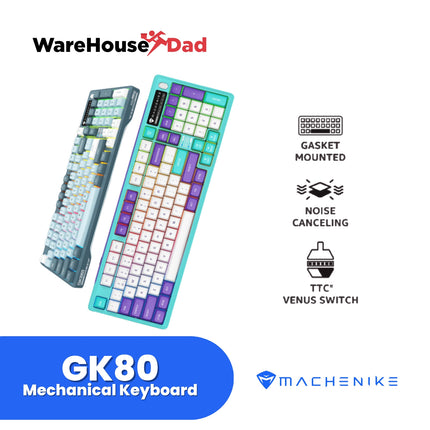 Machenike GK80 Gasket Mechanical Keyboard Three Mode TTC Venus Switch