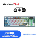 Machenike GK80 Gasket Mechanical Keyboard Three Mode TTC Venus Switch