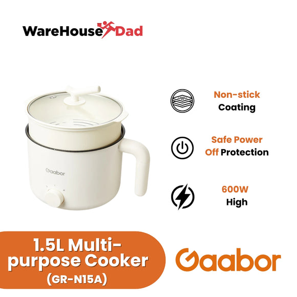 Gaabor Multi-purpose Non-Stick Electric Pot 1.5L Large Capacity (GR-N15A)