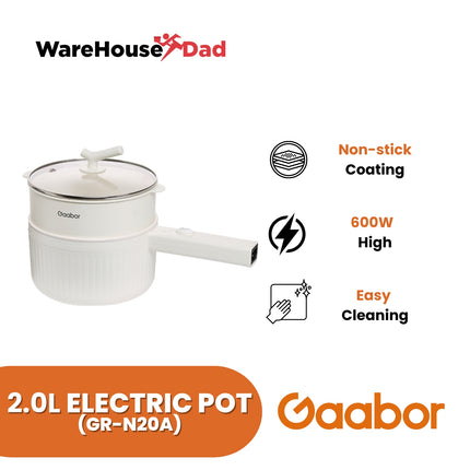 Gaabor Non-stick Electric Pot Large Capacity 2L (GR-N20A)