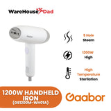 Gaabor Handheld Iron Stainless Steel Ironing 1200W High Power Fast Ironing 100ml Capacity (GS1200M-WH01A)