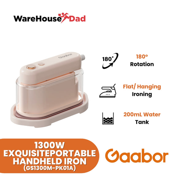 Gaabor Exquisite Irons Flexible Switching Handle with Ironing Board 200ml Water Tank (GS1300M-PK01A)