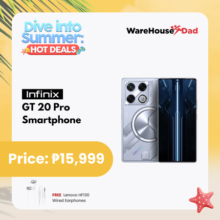 Infinix GT 20 Pro Smartphones with FREE Lenovo HF130 Wired Earphone