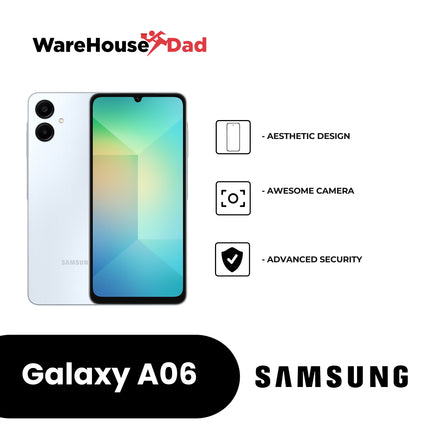 Samsung Galaxy A06 with FREE Samsung Travel Adapter and Lenovo HF130 Earphones