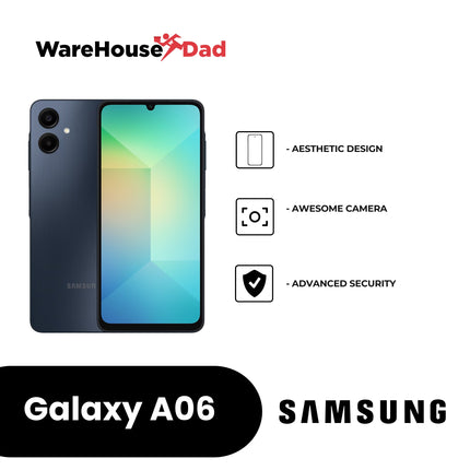 Samsung Galaxy A06 with FREE Samsung Travel Adapter and Lenovo HF130 Earphones