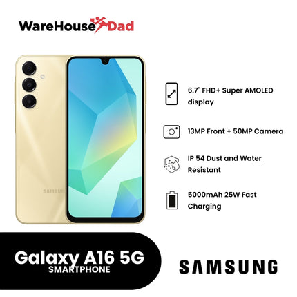 Samsung Galaxy A16 5G with Free Samsung Travel Adapter and Lenovo HF130 Earphones with Free Samsung Travel Adapter and Lenovo HF130 Earphones