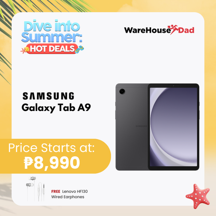 Samsung Galaxy Tab A9 with Free Lenovo HF130 Earphones