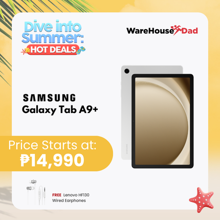 Samsung Galaxy Tab A9+ with Free Lenovo HF130 Earphones