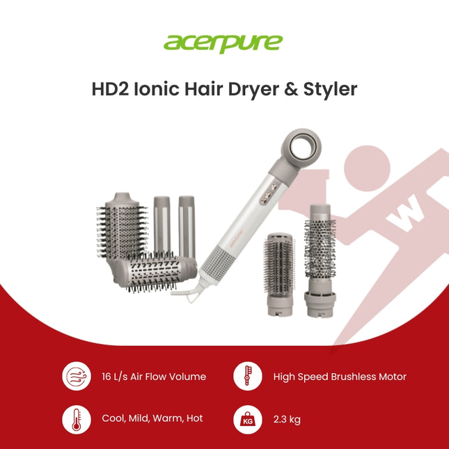 Acerpure HD2 Ionic Hair Dryer & Styler