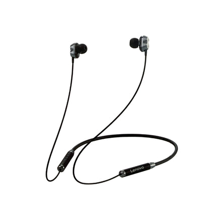 Lenovo HE08 Dual Dynamic Neckband Bluetooth Headset (Black)