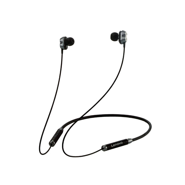 Lenovo HE08 Dual Dynamic Neckband Bluetooth Headset (Black)