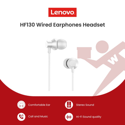 Lenovo HF130 Wired Earphones Headset