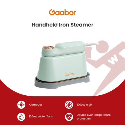 Gaabor Handheld Iron Steamer Dual Heat Core Strong Steam (HM-M01A)