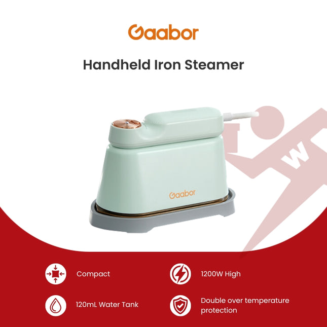 Gaabor Handheld Iron Steamer Dual Heat Core Strong Steam (HM-M01A)