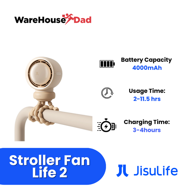 Jisulife Stroller Fan Life 2