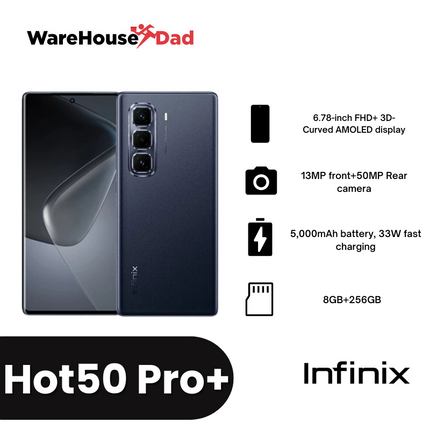 Infinix Hot 50 Pro+ Smartphone with FREE Lenovo HF130 Wired Earphone