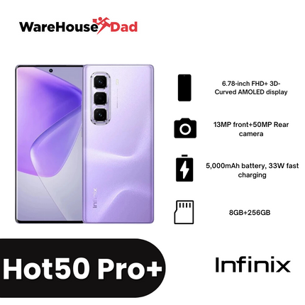 Infinix Hot 50 Pro+ Smartphone with FREE Lenovo HF130 Wired Earphone