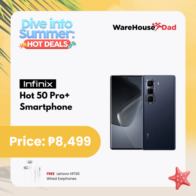 Infinix Hot 50 Pro+ Smartphone with FREE Lenovo HF130 Wired Earphone