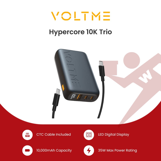 VOLTME Hypercore 10K Trio Powerbank Deep Blue ( B3026)