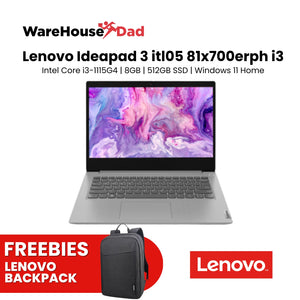 Lenovo IdeaPad Slim 3i 14ITL05 81X700ERPH | Core i3-1115G4 | 8GB RAM | 512GB SSD | Platinum gray