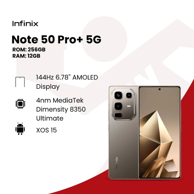 Infinix Note 50 Pro+ 5G (12GB+256GB) Smartphone