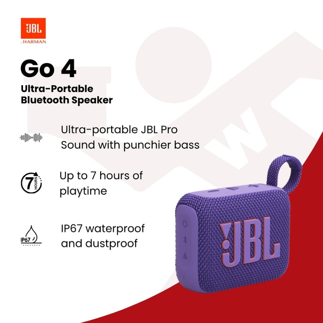 JBL Go 4 ultra-portable Bluetooth speaker