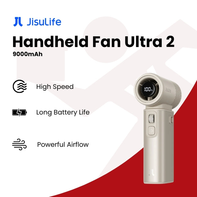 Jisulife Handheld Fan Ultra 2 9000Mah - Brown