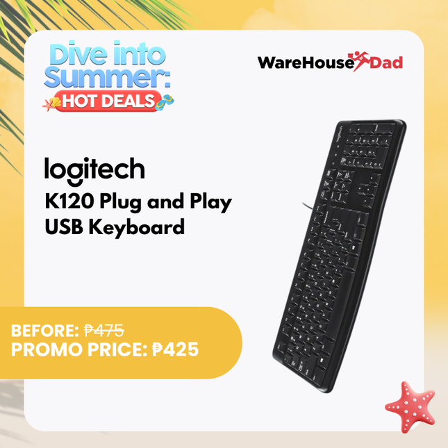 Logitech K120 Plug-and-Play USB Keyboard