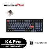 Keychron K4 Pro QMK Mechanical Keyboard 96% Layout, Wired/Bluetooth, RGB LED, Hot-Swap
