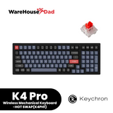 Keychron K4 Pro QMK Mechanical Keyboard 96% Layout, Wired/Bluetooth, RGB LED, Hot-Swap