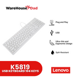Lenovo USB Keyboard K5819 104 Keys