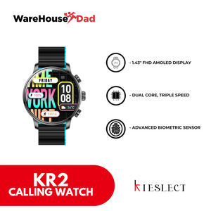 Kieslect Calling Watch Kr2 l Smart Watch with FREE Lenovo HE05 Neckband Earphone