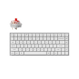 Keychron K2 Pro White QMK Mechanical Keyboard, 75%, Wired/Bluetooth, White LED, Hot-Swap, QMK/VIA