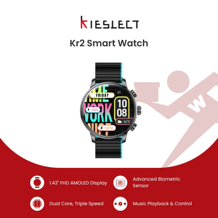 Kieslect Calling Watch Kr2 Smart Watch with FREE Kieslect Mousepad